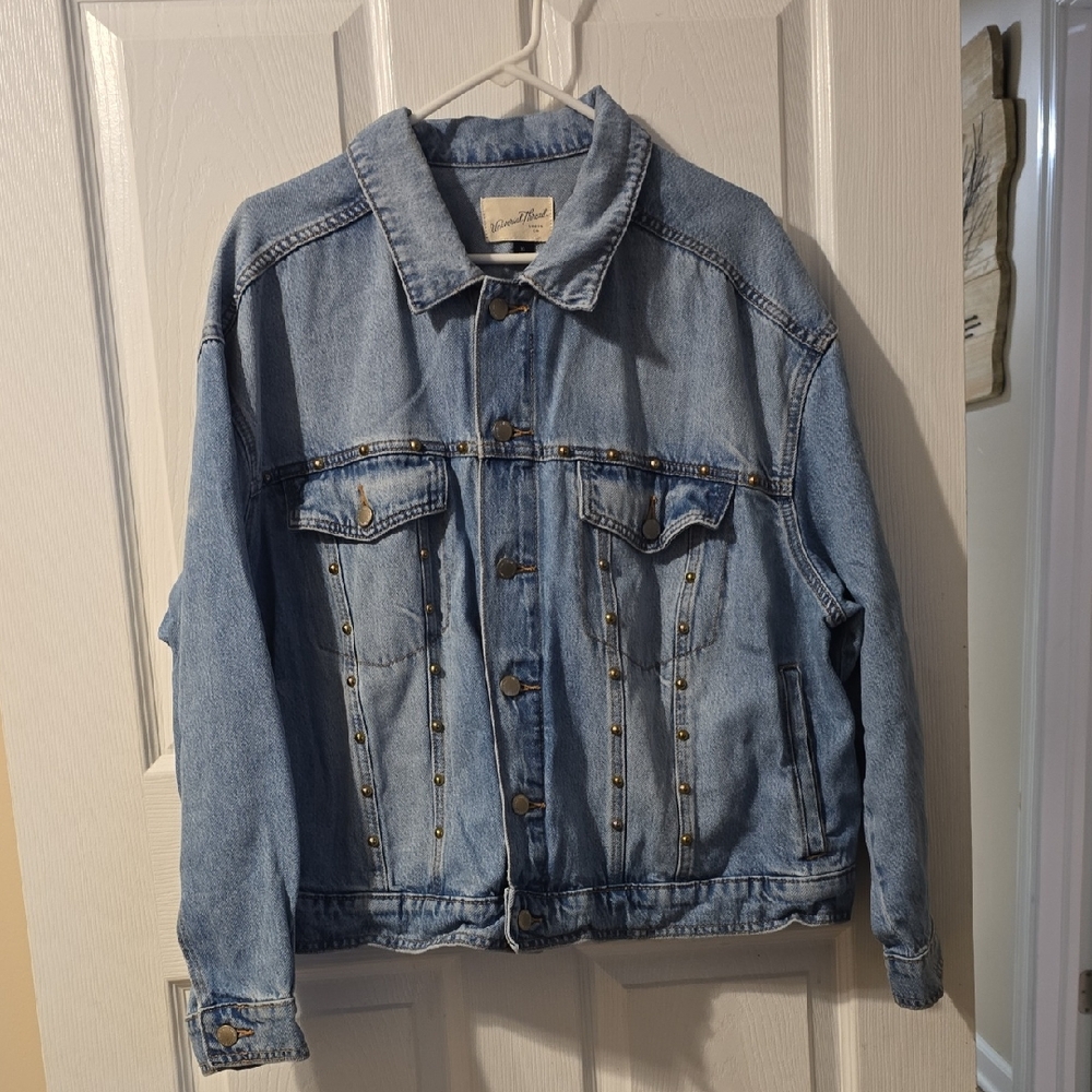 Universal Thread Light Blue Studded Denim Jacket
